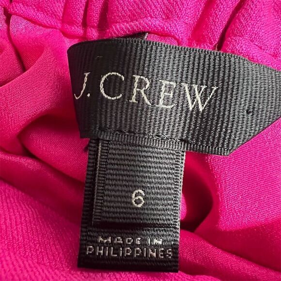 J. Crew Women's Wool Flannel Pink Ruffle Skirt Size 6 Barbiecore - Picture 3 of 5